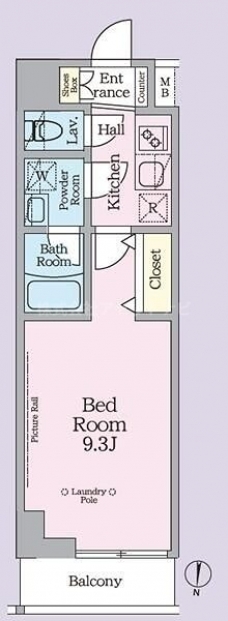 ＡＲＫＭＡＲＫ池袋本町の間取り図