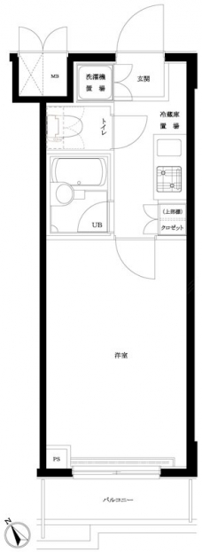 ルーブル上池台弐番館の間取り図