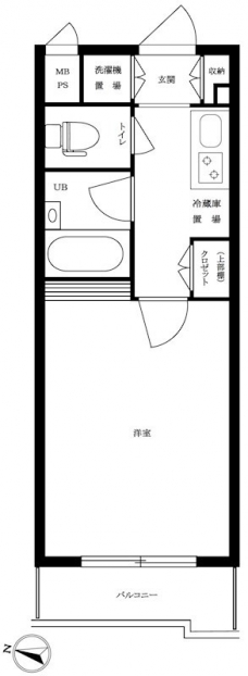 ルーブル豊島千川の間取り図