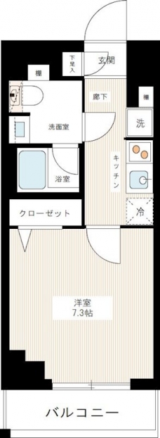 ＡＺＥＳＴ千住大橋の間取り図