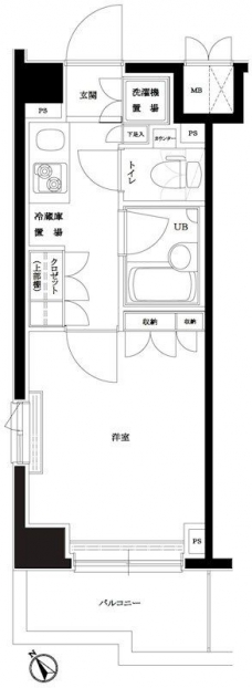 ルーブル目黒不動前の間取り図