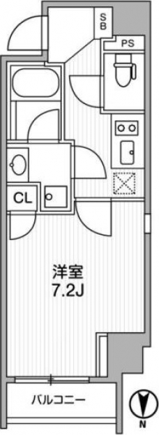 Lighthouse西新宿の間取り図