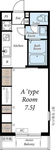 ガーデンfukuの間取り図