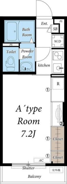 リブリ・世田谷の間取り図