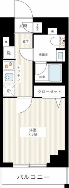 ＡＺＥＳＴ千住大橋の間取り図