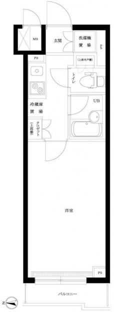 ルーブル明大前の間取り図