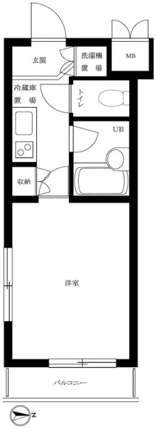 ルーブル西荻窪の間取り図