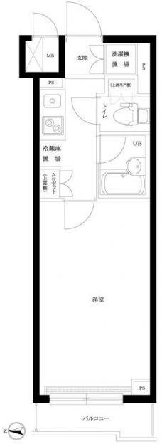ルーブル明大前の間取り図