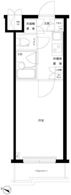ルーブル新宿西落合六番館の間取り図