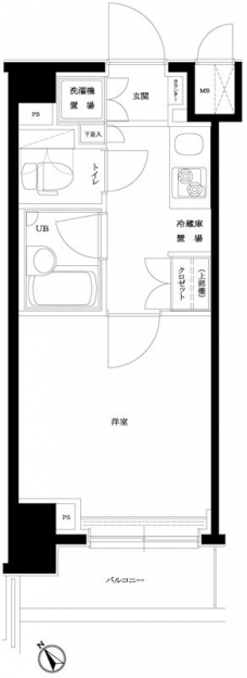 ルーブル目黒不動前の間取り図