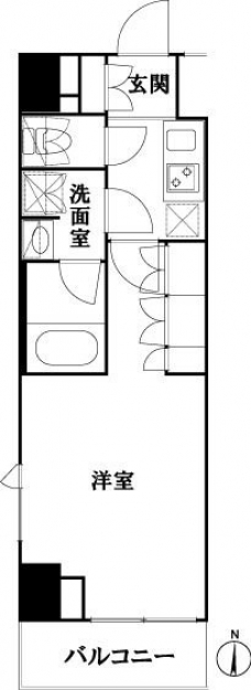 ルーブル池袋弐番館の間取り図