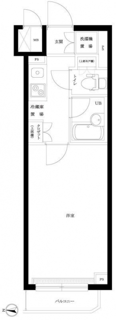 ルーブル明大前の間取り図