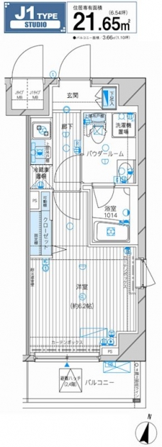 メインステージ高円寺の間取り図