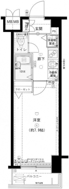 メインステージ野方駅前の間取り図