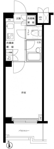 ルーブル神楽坂弐番館の間取り図