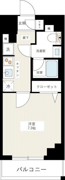 ＡＺＥＳＴ千住大橋の間取り図