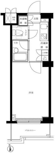 ルーブル神楽坂弐番館の間取り図