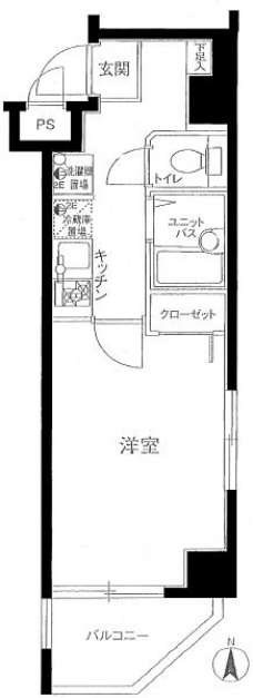 スカイコート芦花公園の間取り図