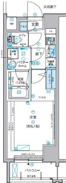 メインステージ小竹向原の間取り図