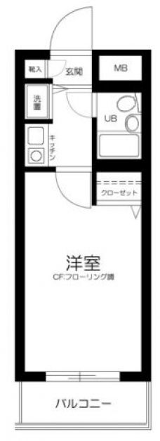 クレッセント中野富士見町の間取り図