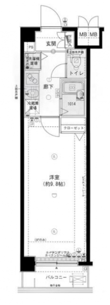 メインステージ野方駅前の間取り図