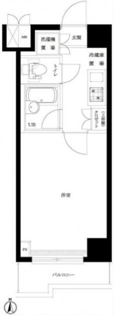 ルーブル中野ガーデンの間取り図