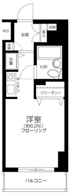 フロール巣鴨の間取り図