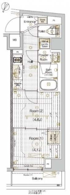 ブライズ雪谷大塚の間取り図