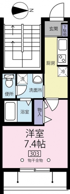 ジュネ三軒茶屋の間取り図