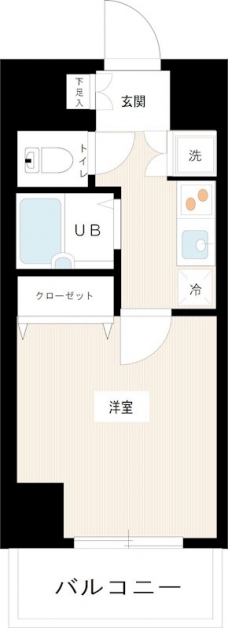 スカイコート・ヴィーダ五反田ウエストの間取り図