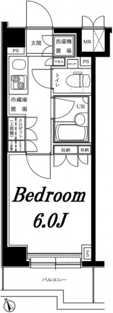 ルーブル目黒不動前の間取り図