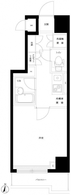 ルーブル明大前の間取り図