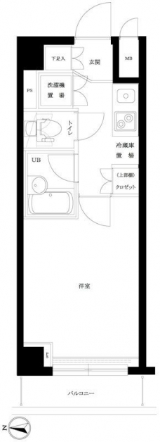 ルーブル大塚弐番館の間取り図