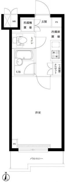 ルーブル中野ガーデンの間取り図