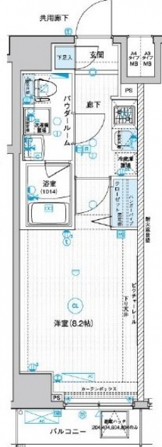 メインステージ武蔵関駅前IIの間取り図