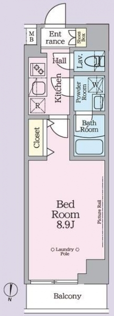 ＡＲＫＭＡＲＫ池袋本町の間取り図