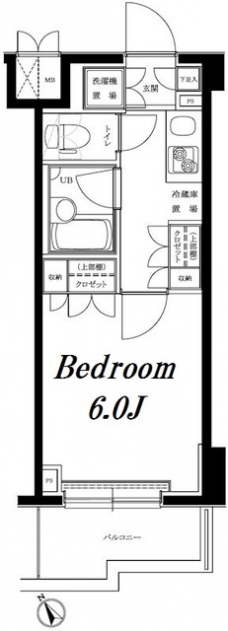 ルーブル目黒不動前の間取り図