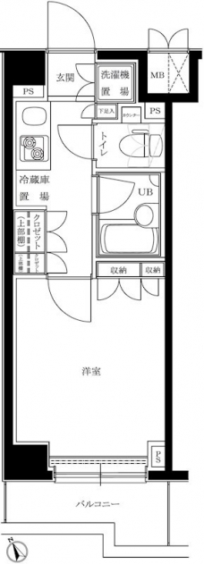 ルーブル目黒不動前の間取り図