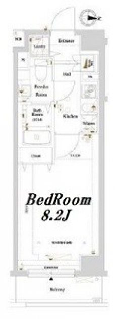 アクサス東京イーストガーデンの間取り図