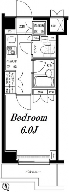 ルーブル目黒不動前の間取り図