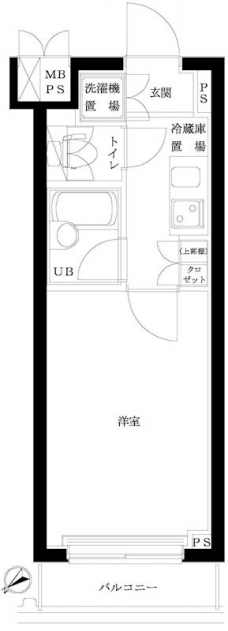 ルーブル早稲田参番館の間取り図