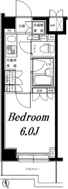 ルーブル目黒不動前の間取り図