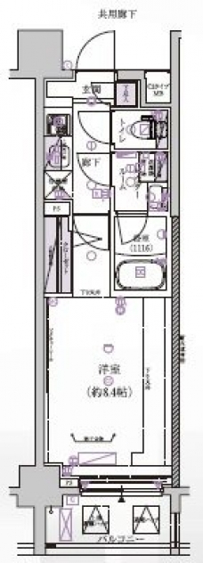 メインステージ菊川IIの間取り図