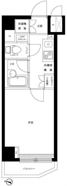 ルーブル明大前の間取り図