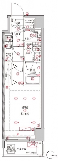 クレイシア板橋本町の間取り図