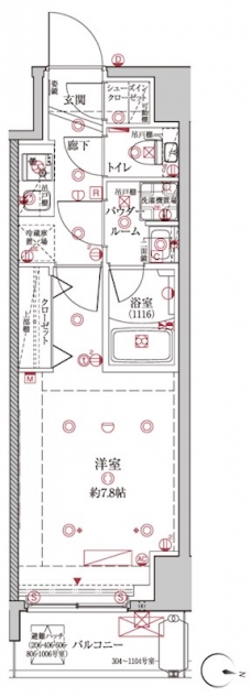 クレイシア板橋本町の間取り図
