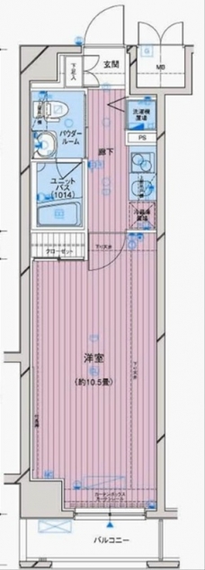 メインステージ大山の間取り図
