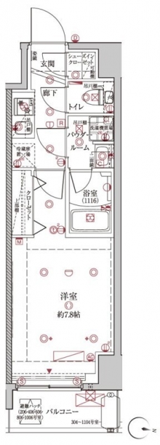 クレイシア板橋本町の間取り図