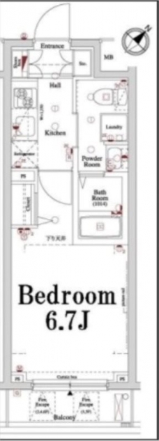 アクサス大井町の間取り図