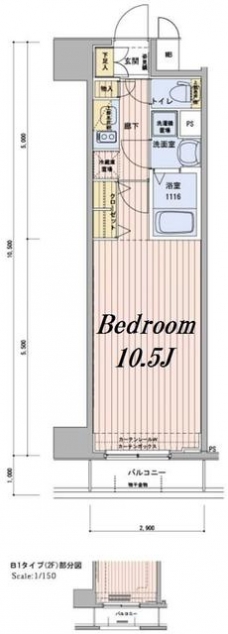 メインステージ浅草橋駅前の間取り図